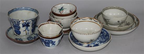 A group of Oriental teawares